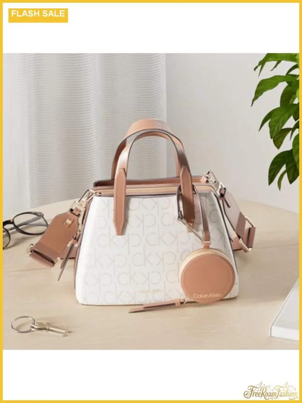 Vegan Leather Mini Satchel Crossbody Bag with Coin Purse